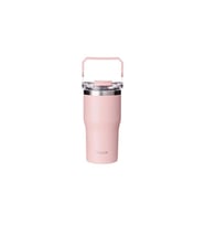 VAGONLİFE DILLER ÇELİK PİPETLİ / PİPETSİZ KULLANIM TUTMA SAPLI MATARA/TERMOS D9168 620ML PINK