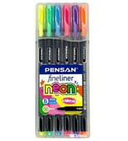 Pensan Fineliner 6 Neon Renk 0.4 Uç