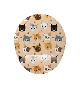 Kedi Desenli Bilek Destekli Kaymaz Buruşmaz Kırılmaz Mouse Pad