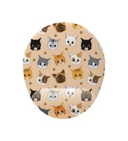 Kedi Desenli Bilek Destekli Kaymaz Buruşmaz Kırılmaz Mouse Pad (Çok Renkli)