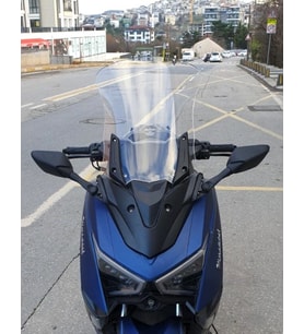 MOTOCAM Musatti Glamaro Max 125 Ön Cam 2023-2026 Model 50cm Şeffaf Renkli 4mm UZUN