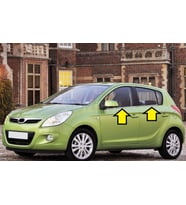 HYUNDAİ İ20 CAM ÇİTASI KROM 2008 2009 2010 2011 2012