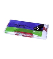 ArmaPlus Takviyeli Kalın Baskılı Beyaz Çanta Poşet Torba - 5 No - 50x60 Cm. - 50 Adetlik Paket
