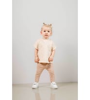 Bebek Çocuk Pamuklu 2'li Takım Ilk Ben Trend Moda Alt Üst Takım (Krem)