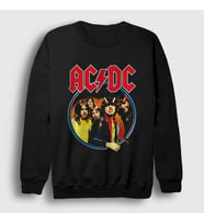 Presmono Unisex Siyah Highway To Hell Cover AC/DC Sweatshirt 6393tt