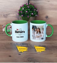Hemşireler Günü Tıp Bayramı Hediyesi Hemşire Kupa Bardak Yeşil Fotoğraflı