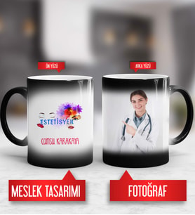 Estetisyen Kupa Bardak Sihirli Fotoğraflı