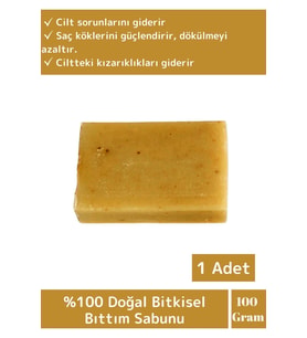 Özel Üretim %100 Doğal Saç Dökülmesine Karşı Etkili Tüm Vücut İçin Uygun Bıttım Sabunu 1 Adet