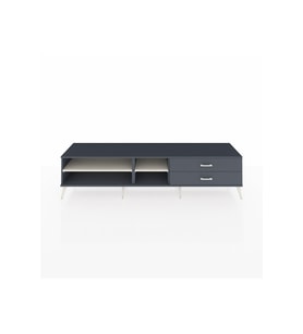Hyperion TV Ünitesi 2 Raflı 2 Çekmeceli  220x44x51 Antrasit-Aytaşı/Antrasit