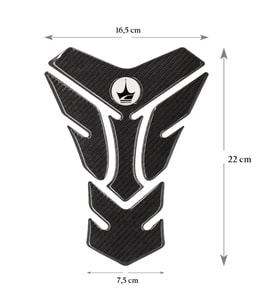 Grippatch Yamaha, BMW, Honda ile Uyumlu Universal 6D Karbon Tank Pad GC06