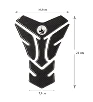 Grippatch Yamaha, BMW, Honda ile Uyumlu Universal 6D Karbon Tank Pad GC06