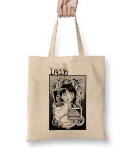 Serial Experiments Lain Manga Bez Çanta Uzun Saplı