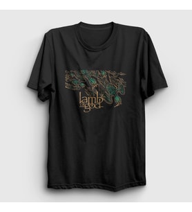 Presmono Unisex Siyah Wake Lamb Of God T-Shirt 94757tt