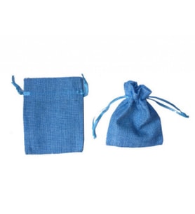 Kese çuval natural büyük mavi12x17cm pk:20-