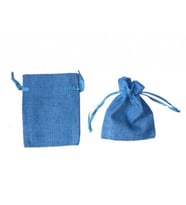 Kese çuval natural büyük mavi12x17cm pk:20-