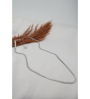 Kadın Çelik Kararmaz Gümüş Renk 60 cm İtalyan Zincir Kolye