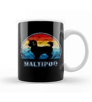 Maltipoo Vintage Design Dog Maltipoo Mom Kupa Bardak Porselen