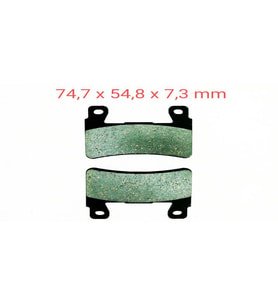 HONDA KAWASAKİ UYUMLU ÖN FREN DİSK BALATASI FA265 FA296 CBR 600 RR(2003-2004) CB 1100-1300-CBR 600 FZX-6R