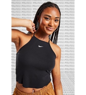 Nike Essential Cami Tight Fit Tank Top Black Likralı Fitilli Askılı Kadın Atlet Siyah