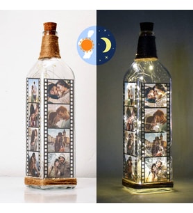 Led Işıklı Film Şeridi Dekoratif Şişe Lamba