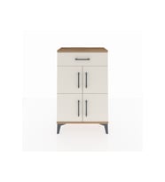 Arges Komodin Tek Raflı Tek Çekmeceli 4 Kapaklı 60x30x96 Çam-Aytaşı