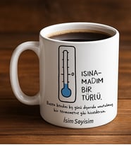 Komik - Esprili Kupaa Bardakk Termometre Tasarımlı Komik Kupaa Bardakk