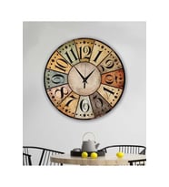 bilge Tasarım retro Duvar Saati 35 x 35CM (Karışık)