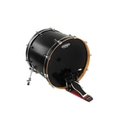 Evans BD22HBG Hydraulic Black 22 İnç Yağlı Bas Davul Derisi - Siyah (Profesyonel)  Çift Katmanlı Yağ Dolgulu Yapı, Kısa Sustain ve Mat Siyah Görünüm