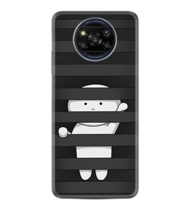 Xiaomi Poco X3 Kılıf Resimli Desenli Silikon Platinium Series Yanlızlık 1908