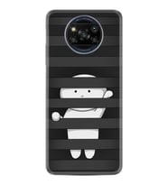 Xiaomi Poco X3 Kılıf Resimli Desenli Silikon Platinium Series Yanlızlık 1908