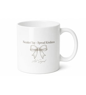 Spread Kindness Yazılı Nezaket Yay Kupa Bardak Hediye Porselen Baskılı