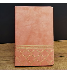 Desenli Deri Defter Somon