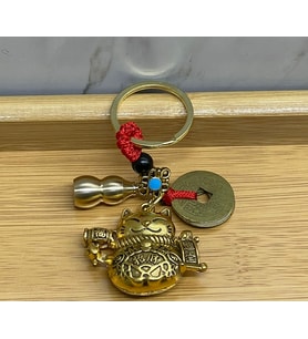 Metal Şans Ve Bereket Kedisi Anahtarlık Model 1 (Standart)