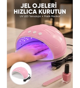 Northcity Yeni Nesil Ultraviyole LED Oje Kurutma Makinesi - USB Kablolu 45W Evde Manikür Cihazı
