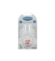 Babytime BT144-2 Damaklı 6-18 Ay Şeffaf Emzik - Pembe