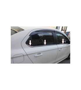 Citroen C-elysee 2012 Ve Üzeri Sedan Krom Cam Çıtası 6 Prç