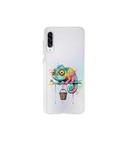 Samsung Galaxy A30S ile Uyumlu Splash Bukalemun Tasarımlı Şeffaf Silikon Kılıf
