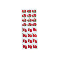 Sticker Kabartmalı Stiker Defter, Planlayıcı Etiket Anıtkabir, Bayrak (cb353) 16x7 cm