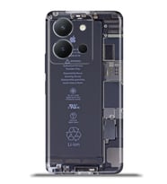 Vivo Y36 Kapak HD Renkli Dizayn Silikon Kılıf - İphone Mekanik