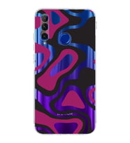 Huawei Honor 20 Lite  Kamera korumalı Kapak Renkli Desen Tasarımlı  Şeffaf Kılıf