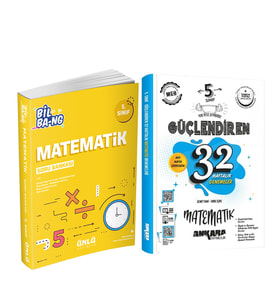 Ünlü Yayınları 5.Sınıf Bil Bang Matematik Soru Bankası ve Ankara 32 Haftalık Deneme Seti 2 Kitap