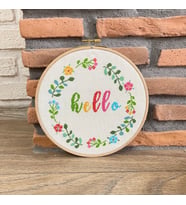 Seretamin Handmade Kanaviçe Nakışlı Kapı Süsü (Çok Renkli)
