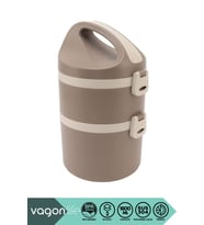 1800ml 2 Katlı 4-6Saat Termos Özellikli Çelik Sefer Tası