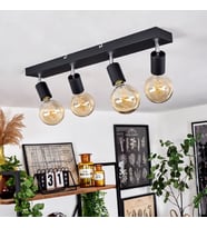 RİOLİGHT MODERN1 SİYAH1 4XE27 MAFSALLI HAREKETLİ BAŞLIK(GLOP AMPUL HARİÇ) METAL SPOT AVİZE