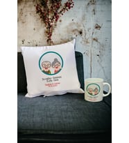 Sevgiliye Hediye Kupa Bardak ve Yastık Set 002 (Beyaz)