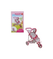 Sunman 3 Tekerlekli Pembe Gri Puset