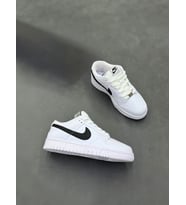 Nike Dunk Low Kadın/Erkek Unisex Sneaker Beyaz Mavi İkonik Model 10+ Renk Seçeneği (Beyaz - Siyah - Ten)