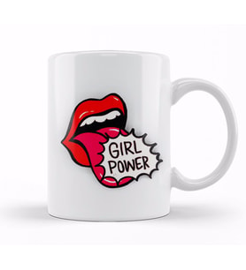 Girl Power Kupa Bardak Porselen