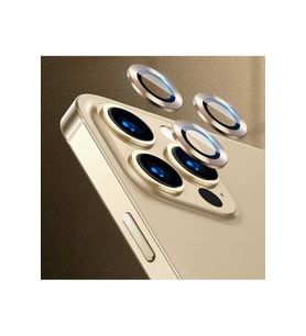 Apple iPhone 12 Pro Uyumlu Zore CL-07 Kamera Lens Koruyucu (Gold)