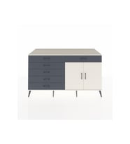 Kronos Konsol Tek Raflı 6 Çekmeceli 2 Kapaklı 176x59x99 Aytaşı-Aytaşı/Antrasit